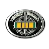 United States Vietnam Veteran Pewter Belt Buckle