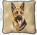 German Shepherd II Woven Lap Square (Throw Blanket)