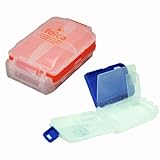 IMAGE OF Folca Compact Pill Case, Orange - 8 Compartments