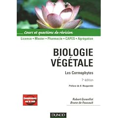 Biologie v�g�tale : Les Cormophytes Cours et questions de r�visions