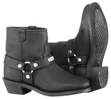 River Road Women's Low Cut Ranger Harness Boots Black 8
