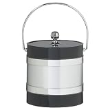 Mr. Ice 3-qt. Ice Bucket - Black/ Silvertone