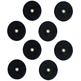 New Set of 8 Black Rubber Large Speaker DJ PA Cabinet Feet F615