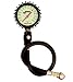 Longacre Racing Deluxe Tire Air Pressure Gauge 0-15 PSI by 1/4 lb with 17 ultra flex hose2-1/2 Glow in the Dark Face
