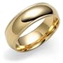 18k Yellow Gold 7mm Comfort Fit Milgrain Band