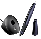 Logitech Io2 Commercial Bluetooth Pen Digital Pen Wireless Bluetooth Usb Wireless Receiver Metallic Blue pack Of 5