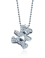 Alex Woo "Little Baby" Diamond And White Gold Pendant, 16"