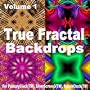 Vol 1 -True Fractal Background For PalmaryClock(tm), SilverScreen3(tm) and SplashClock(tm) downloadable Software