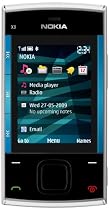 Nokia X3 Handy (Ovi, UKW Radio, 3,2 MP) blue silver