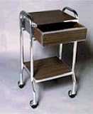 Stand Table With 2 Twin Disc Casters 14 1/2wide X 13 1/2diameter