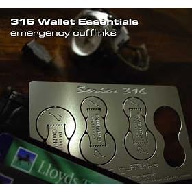 Wallet essentials emergency cufflinks