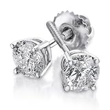 REEDS Ideal Diamond Solitaire Earrings 1/3ctw