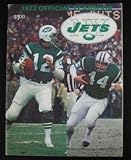 1972 New York Jets Official Yearbook Namath - NFL Programs and Yearbooks