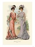 Afternoon Gowns Art Giclee Poster Print, 12x16