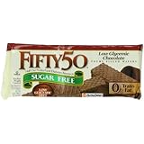 Fifty-50 Sugar Free Chocolate Wafers, 3.5-Ounce Packages (Pack of 8)