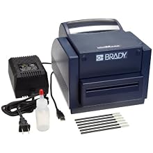 Brady 52041 MiniMark Depth, Vinyl, Polyester Die-cuts, Self Lams, Industrial Label Printer