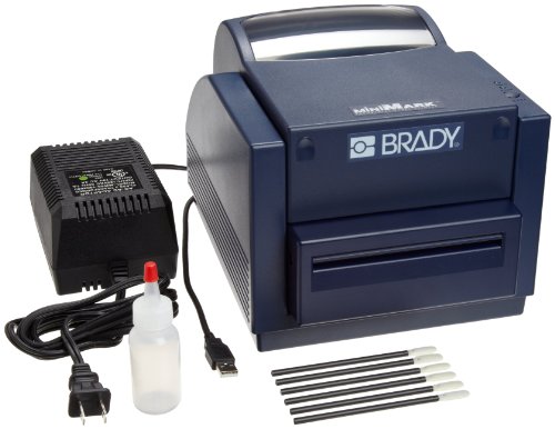 Brady 52041 MiniMark Depth, Vinyl, Polyester Die-cuts, Self Lams, Industrial Label Printer