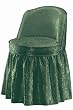 Swivel Vanity Stool With Skirt Highback/hunter Cherry