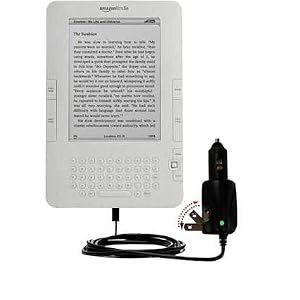 Car and Home 2 in 1 Combo Charger for the Amazon Kindle 2nd & Latest Generation / Kindle DX ( aka Wi-Fi Free 3G 6in. 9.7in. ) – uses Gomadic TipExchange Technology