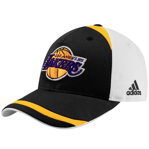 adidas Los Angeles Lakers Black Structured Adjustable Hat