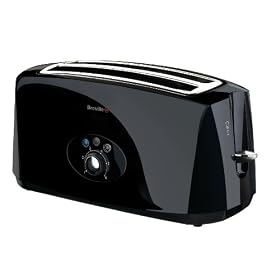Breville VTT194 Black 4 Slice Toaster, 1650 Watts