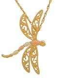 Black Hills Gold 10K Dragonfly Pendant