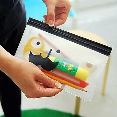 KLM Mr.Beard Transparent Storage Bag Stationery Bag Random Delivery