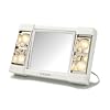 Jerdon MC449N 5.5-Inch Folding Travel Mirror, 10X Magnification, Nickel Finish