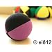 Jonglierball: HENRYS Beanbag Superior (Velours) 67mm, schwarz-lila