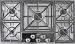 Caldera CASSK365S Gas Cooktop with 54,000 Total BTU, 5 Sealed Burners, Electronic Re-ignition and Ergonomic Knobs: Stainless Steel: 36 Inch