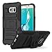 MoKo Galaxy S6 Edge+ Plus Case, [Heavy Duty] Full Body Rugged Holster Cover with Swivel Belt Clip for Samsung Galaxy S6 Edge + 2015 Smartphone, BLACK (Will Not Fit Galaxy S6 edge)