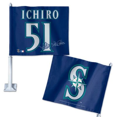 SEATTLE MARINERS OFFICIAL LOGO CAR FLAG