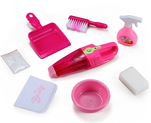 8-Piece Little Helper Toy Vacuum Cleaning Pretend Play Set