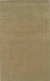 1'10 x 2'10 Handmade Wool Rug Cedar Green Color with Hidden Design