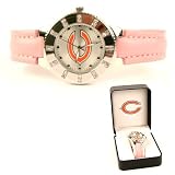 Chicago Bears Sparkling Pink Band Ladies Watch in Gift Box