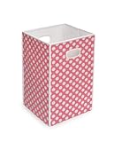 Badger Basket Folding Hamper/Storage Bin, Pink
