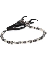 M.Cohen Handmade Designs Mixed Sterling Silver Nuggets and Labradorite Bracelet