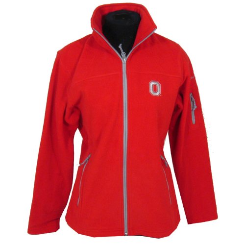 Columbia Ohio State Buckeyes Give and Go Full Zip Women's Fleece Jacket - Intense Red-M