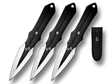 New 3 PC Throwing Knife Set 6 inch Knives - Sharp nib