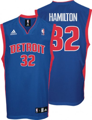 Richard Hamilton Youth Jersey: adidas Blue Replica #32 Detroit Pistons Jersey