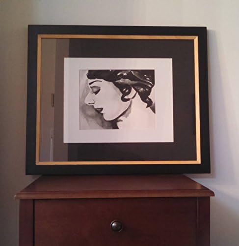 Allah Nazimova Silent Film Actress Gouache Painting