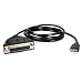 StarTech.com 6 feet USB to DB25 Parallel Printer Adapter Cable - M/F (ICUSB1284D25)