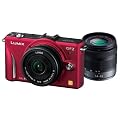 Panasonic �f�W�^�����J���� GF2 �_�u�������Y�L�b�g(14mm/F2.5�p���P�[�L�����Y�A14-42mm/F3.5-5.6�W���Y�[�������Y�t��) �t���n�C�r�W�������[�r�[��� �t�@�C�����b�h DMC-GF2 W-R