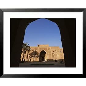 Moustantiryia Koranic School, Baghdad, Iraq, Middle East Architecture Framed Art Poster Print by Nico Tondini, 31x25