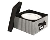 Richards Homewares CHNASTG/GRY BLK Stripe Salad