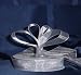 Sheer Organza Ribbon Mono Edge - 3/8" - 25 Yards (75 FT) - Silver