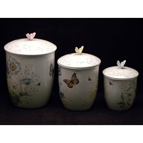 Buy Lenox Butterfly Meadow Canister Set 3 Pc