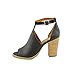 Lucky Brand Lanne Womens Open Toe Leather Booties Shoes