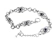 Sterling Silver Dark Blue Sapphire Celtic Knot Bracelet