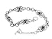 Sterling Silver Dark Blue Sapphire Celtic Knot Bracelet